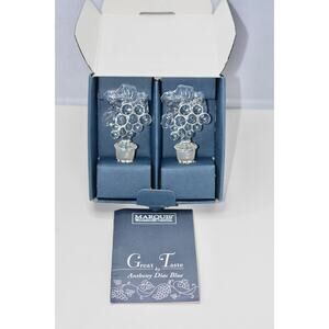 Waterford Marquis Crystal Vintage Grapes Wine Bottle Stopper NEW!!